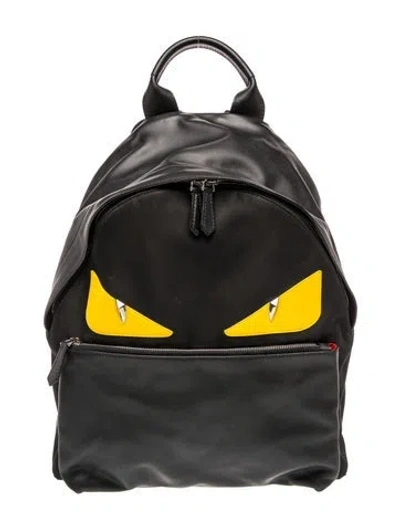 Pre-owned Fendi Monsters Backpack In Black