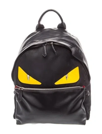 Pre-owned Fendi Monsters Backpack In Black