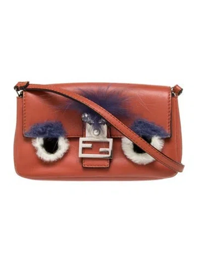 Pre-owned Fendi Monsters Baguette Micro In Multi