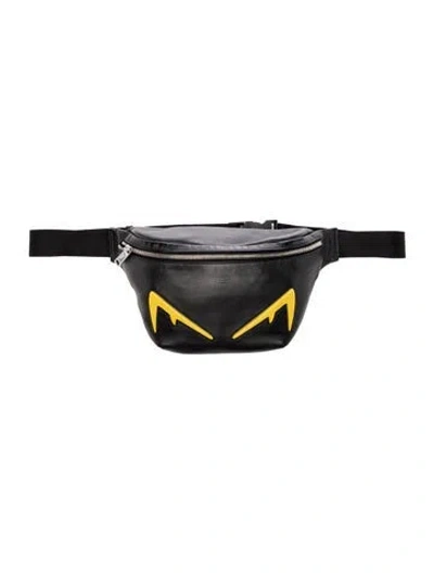 Pre-owned Fendi Monsters Belt Bag In Black