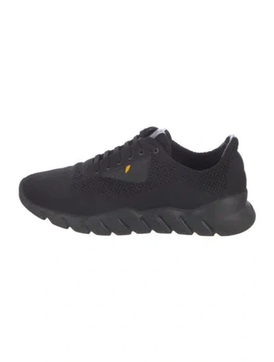 Pre-owned Fendi Monsters Motif Athletic Sneakers In Black