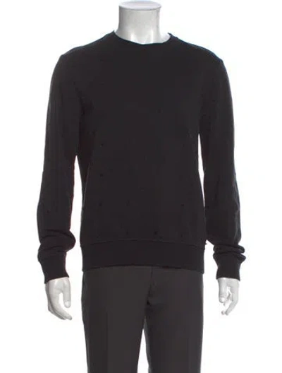 Pre-owned Fendi Monsters Motif Crew Neck Sweatshirt In Blue