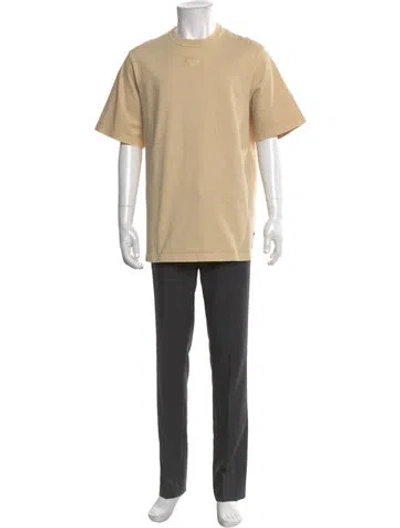 Pre-owned Fendi Monsters Motif Crew Neck T-shirt W/ Tags In Neutral