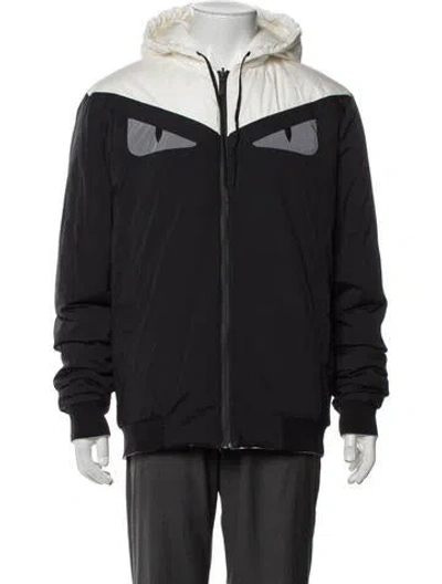 Pre-owned Fendi Monsters Motif Jacket In Black