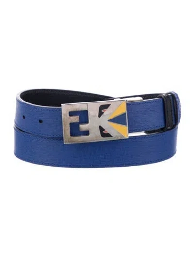 Pre-owned Fendi Monsters Motif Leather Waist Belt In Multi