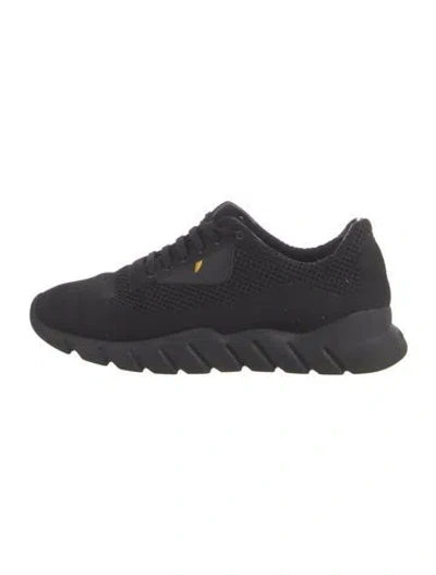 Pre-owned Fendi Monsters Motif Sneakers In Black