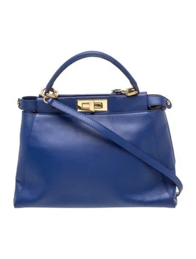 Pre-owned Fendi Monsters Peekaboo In Blue