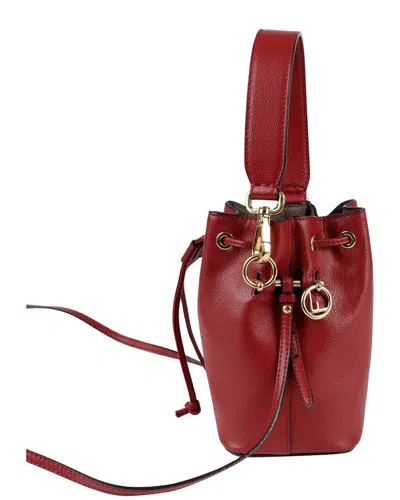 Fendi Montrezzo Mini Bucket Tote Shoulder Bag (authentic Pre-loved) In Red