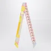 Fendi Moonlight Echoes Multicolour Silk Bandeau In Pink