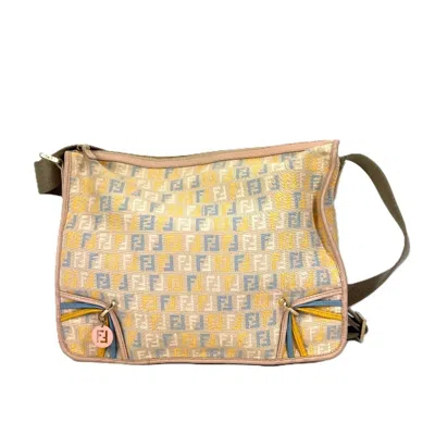 Pre-owned Fendi Multi-color Canvas Leather Shoulder Bag ()