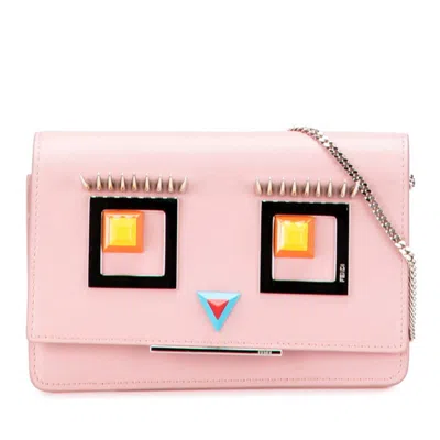 Pre-owned Fendi Multi-color Pink Leather Shoulder Bag ()