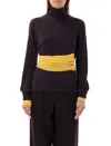 Fendi Multi-layer Jamper In Black