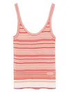 Fendi Multi Stripes Top In Red