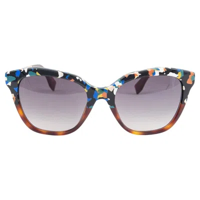 Pre-owned Fendi Multi Terazzo & Brown Tortoise Sunglasses Ff0089/s