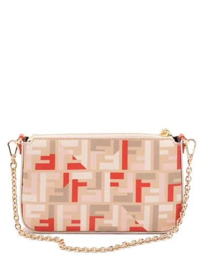 FENDI MULTICOLOR BAGUETTE SHOULDER BAG