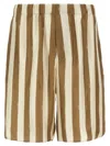 Fendi Printed Silk Bermuda Shorts In Multicolor