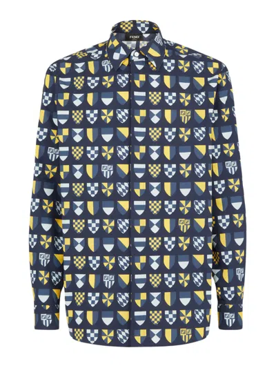 FENDI MULTICOLOR COTTON SHIRT