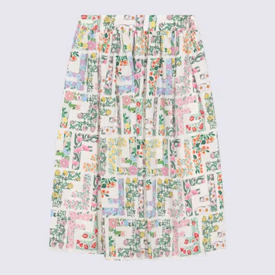 Fendi Kids' Multicolor Cotton Skirt