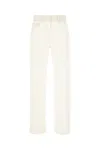 Fendi Multicolor Denim Jeans In Off White