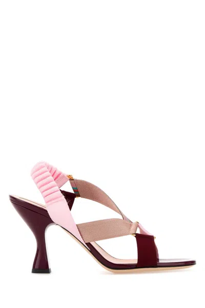 Fendi Multicolor Fabric Colibrã¬ Iconic Sandals