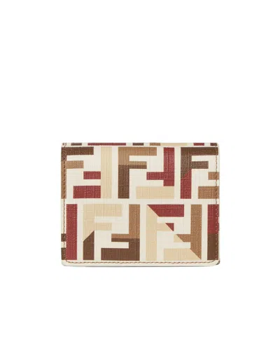 Fendi Multicolor Ff Fabric Wallet