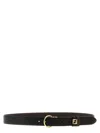 Fendi Ff Reversible Belt Belts Multicolor In Black