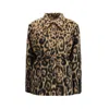 Fendi Women Embroidered Wool-blend Jacket In Brown