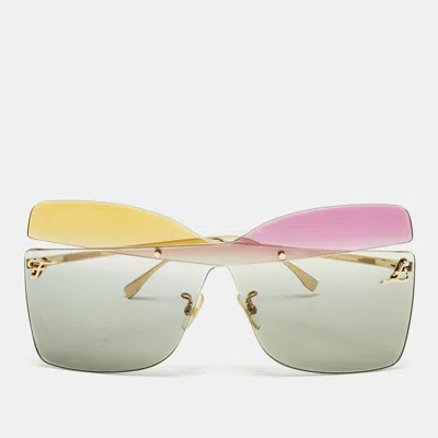 Pre-owned Fendi Multicolor Gradient Ff0399/s Butterfly Sunglasses