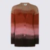Fendi Gradient Mohair And Wool Oversized Cardigan Clothing In Multi