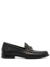 Fendi Multicolor Leather And Fabric Loafers