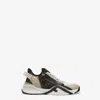 Fendi Multicolor Leather And Jacquard  Flow Sneakers