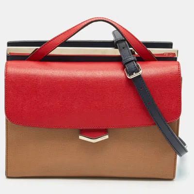 Pre-owned Fendi Multicolor Leather Demi Jour Top Handle Bag