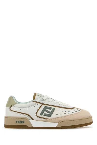 Fendi Multicolor Leather  Match Sneakers