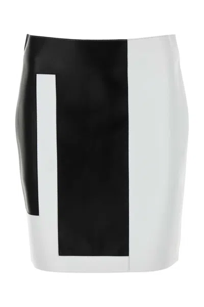 Fendi Multicolor Leather Mini Skirt