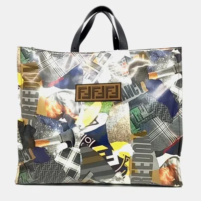 Pre-owned Fendi Multicolor Leather Tote Bag
