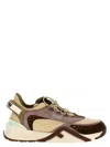 Fendi Multicolor Logo Sneakers In Multicolor
