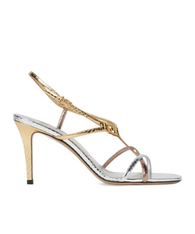 Fendi Multicolor Metallic Ayers High-heeled Sandals