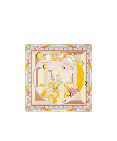 FENDI MULTICOLOR MOONLIGHT ECHOES SILK FOULARD