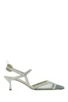 Fendi 'lite' Slingback Featuring Mesh Detailing In Blue