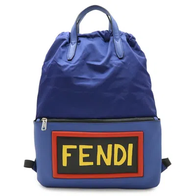 Pre-owned Fendi Multi-color Nylon Leather Backpack ()