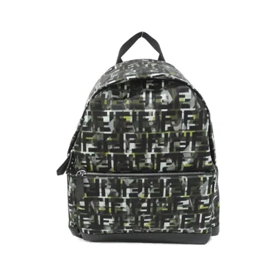 Pre-owned Fendi Multi-color Nylon Leather Backpack ()