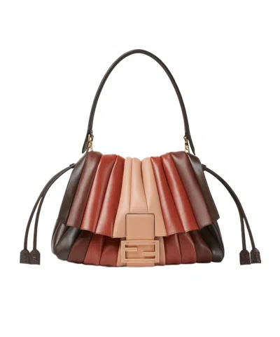 Fendi Multicolor Pleated Leather Bag