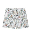 Fendi Multicolor Poplin Baby Bermudas In Multi