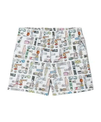 Fendi Multicolor Poplin Baby Bermudas