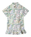 Fendi Multicolor Poplin Junior Dress In Multi