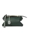 Fendi Borsa By The Way Soft Medium With Macro Top Stitching In Green
