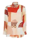 Fendi Patchwork Printed Long-sleeved Shirt