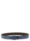 Fendi 'ff Squared' Belt Reversible In Neutral