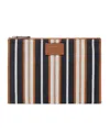 Fendi Multicolour Striped Canvas Pouch
