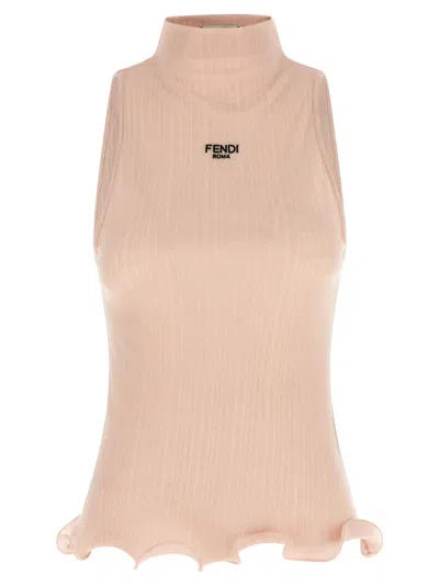 FENDI MULTICOLOR TOP FENDI ROMA RIB